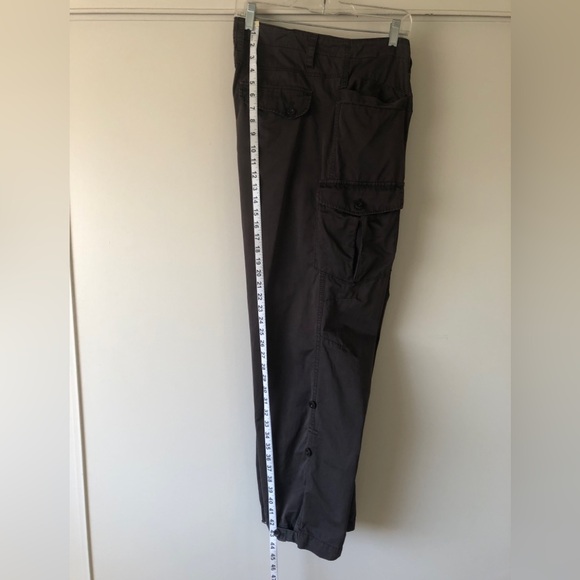 GAP Y2K Convertible Cargo Hiking Pants Women’s Size 14 Army Khaki/Green - Picture 5 of 14